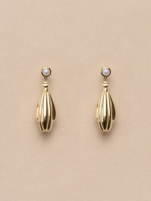 MELON RIDGE PEARL EARRINGS