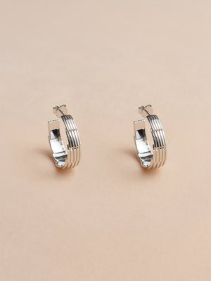 SQUARE WATCH CHAIN EARRINGS