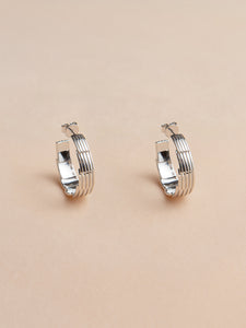 SQUARE WATCH CHAIN EARRINGS