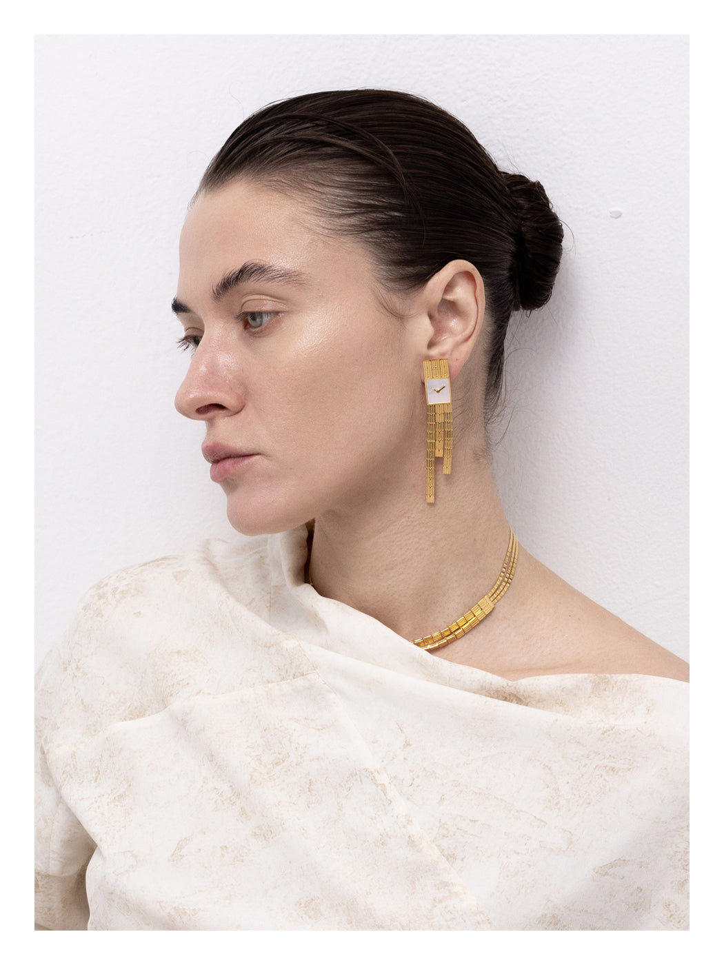 SQUARE WATCH CHAIN NECKLACE