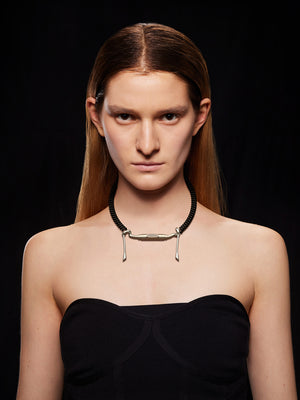 STEREO RUBBER CORD NECKLA
